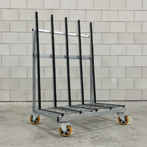 Transportkar enkelzijdige verrijdbare kozijnbok thermisch verzinkt