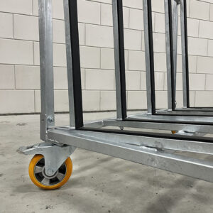 Transportkar zwenkwielen kozijnbok